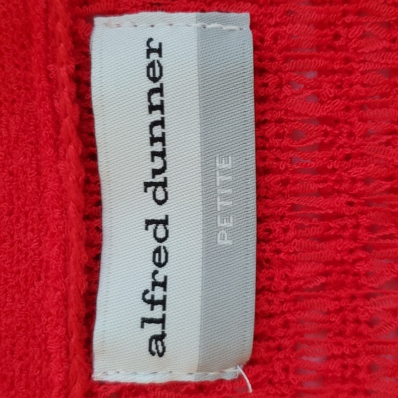 UP TO 50% OFF!! Alfred Dunner Red Cardigan Petite - Picture 5 of 7
